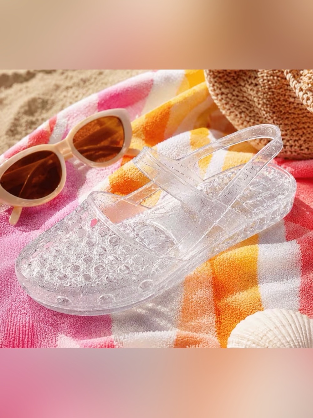 Women Clear jelly shoes size 8(40)
